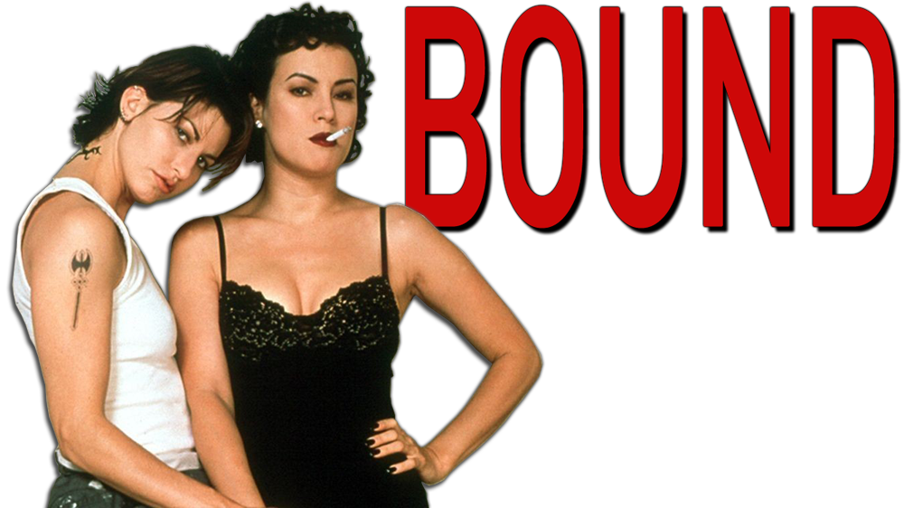 header image for the movie bound, featuring the characters Corky and Violet