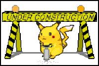 gif that has an 'under construction' sign with pikachu using a jackhammer